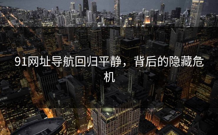 91网址导航回归平静,背后的隐藏危机 91网址导航回归平静,背后的隐藏危机